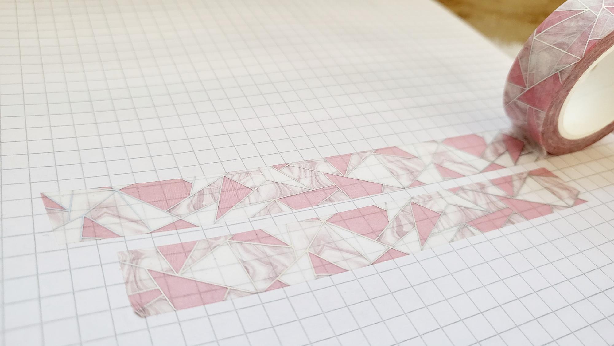 Washi Tape Pink Marble